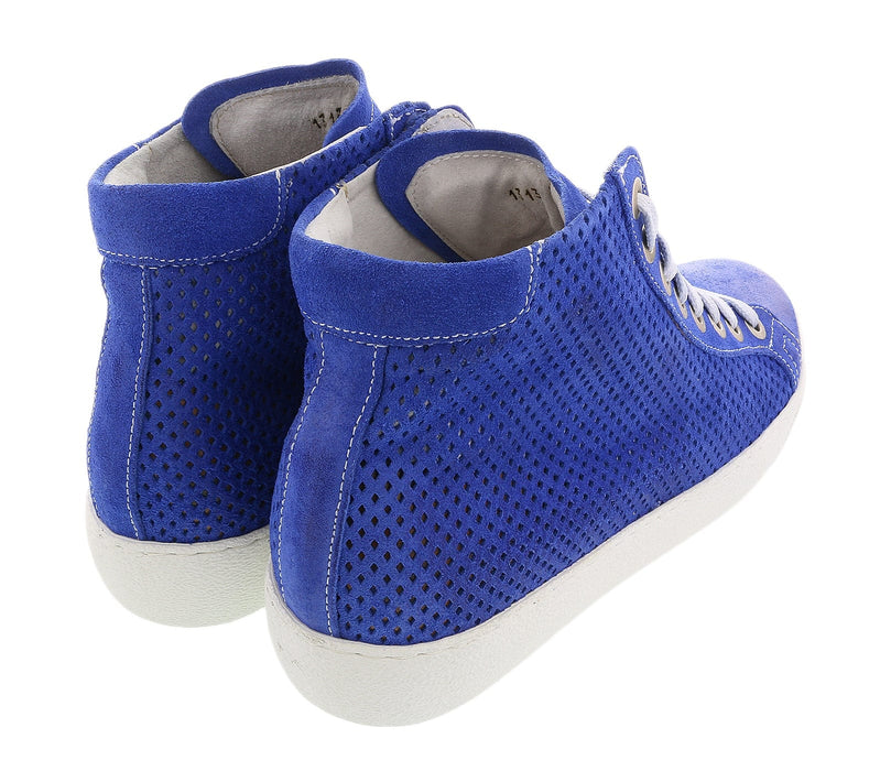 Daniela Fargion  Suede Suede Mid Top Leather Fashion Sneakers-