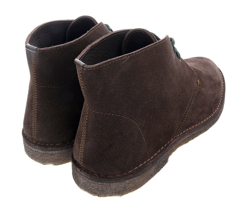 DANIELA FARGION Brown Suede Dark Green Laced Leather Derby Shoes-