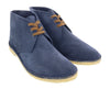 DANIELA FARGION Navy Suede Leather Derby Shoes-7