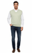 Piacenza Pure Cashmere Soft Seafoam Green V-Neck Vest