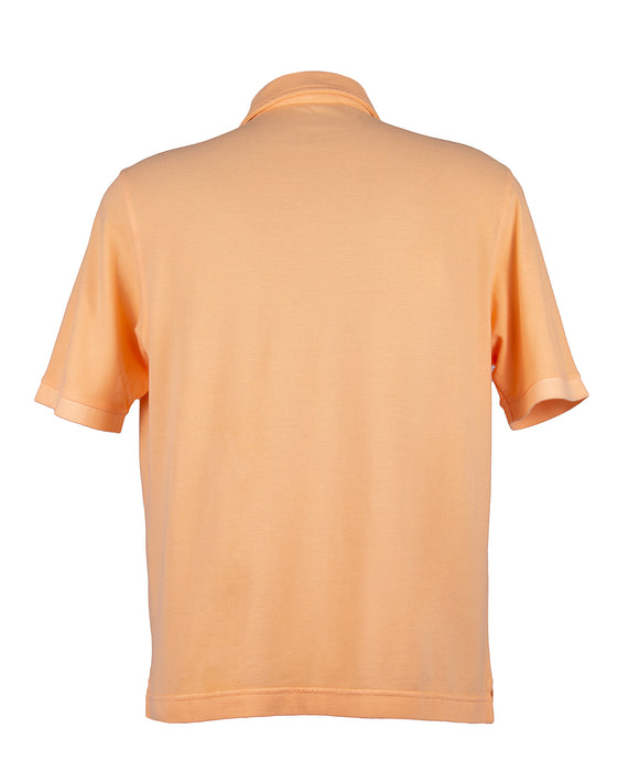 Piacenza Pure Cotton Soft Peach Short  Sleeve Polo Shirt