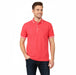 Piacenza Pure Cotton Red Short Sleeve Polo Shirt-XS
