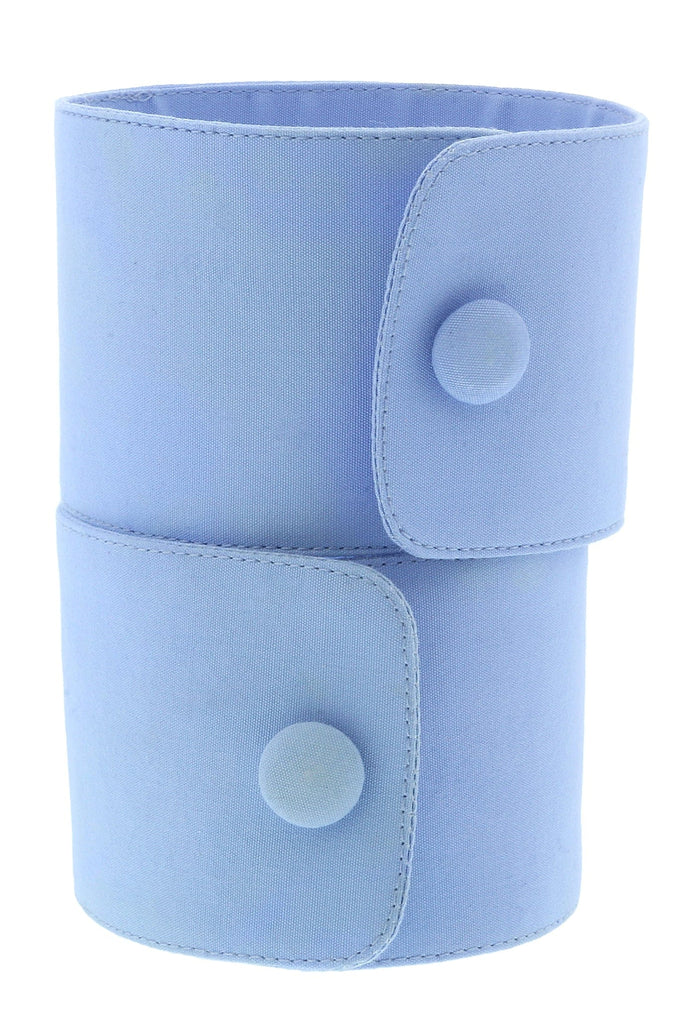 Prada Baby Blue Signature Button Closure Cuffs