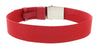 LUNA ROSSA Red Leather Trimmed Woven Belt-