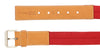 LUNA ROSSA Red/Natural Leather Trimmed Woven Belt-