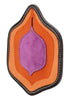 Miu Miu Purple Suede Patch Tile Brooch Pin-One Size