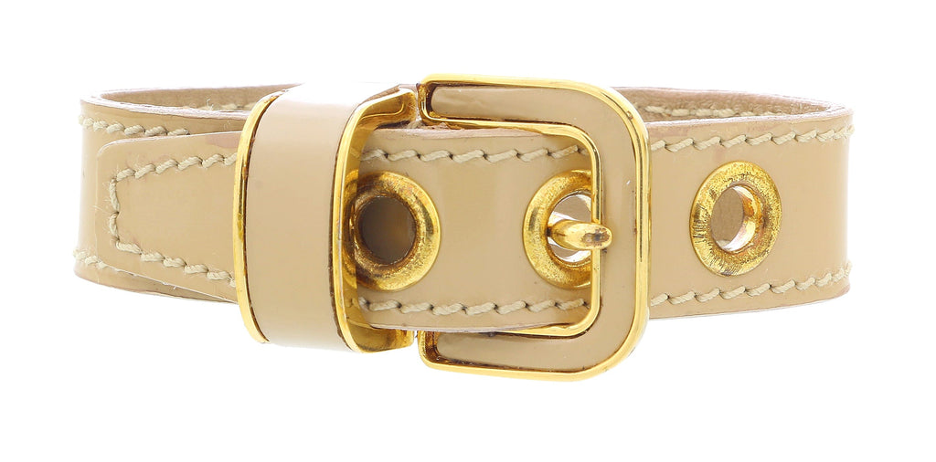 Miu Miu Sand Leather Signature Bracelet-S