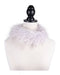 Miu Miu Platinum Faux Feather Collar Necklace-One Size