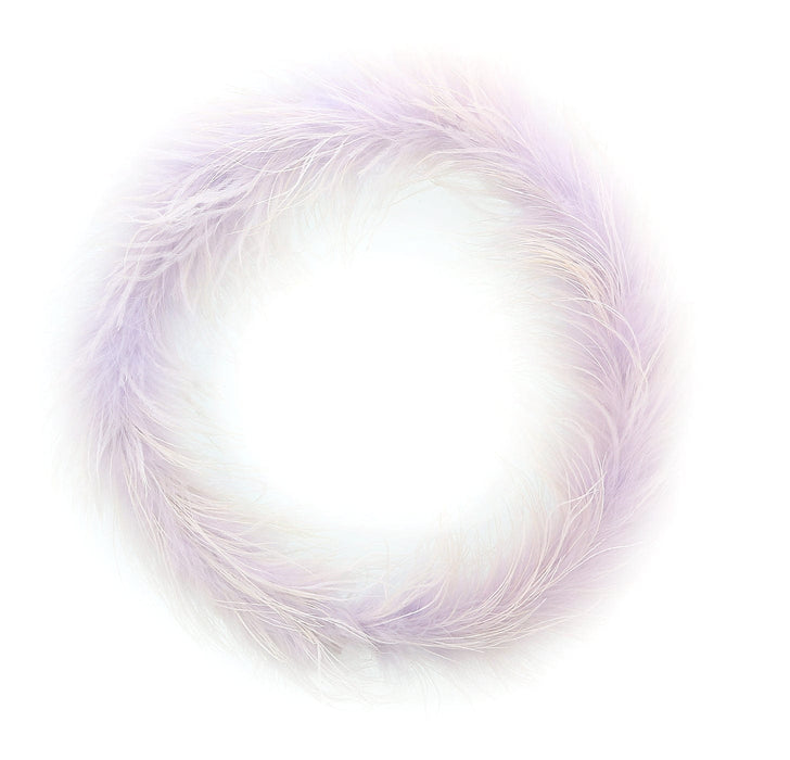 Miu Miu Platinum Faux Feather Collar Necklace-One Size