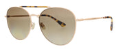 JIMMY CHOO ABBIEGS 006J HA Gold Havana Aviator Sunglasses