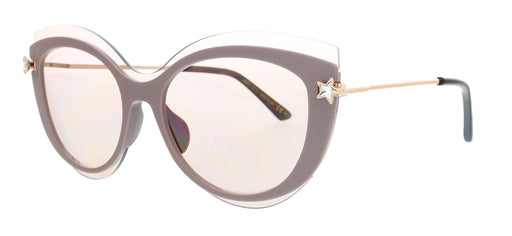 JIMMY CHOO CLEAGS 0FWM K1 Beige Cateye Sunglasses