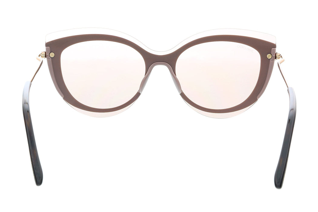 JIMMY CHOO CLEAGS 0FWM K1 Beige Cateye Sunglasses