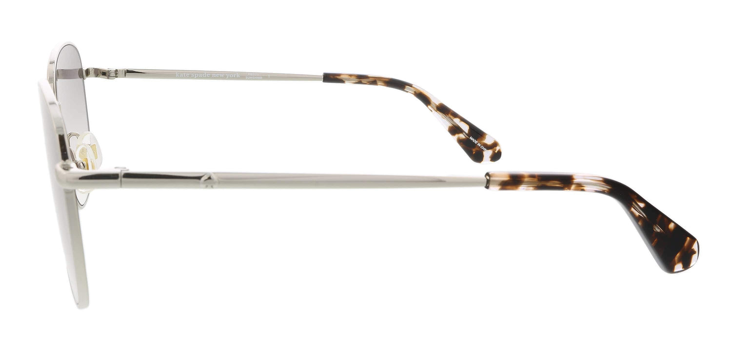 KATE SPADE KIYAHS 0YL7 9O Silver Havana Square Sunglasses