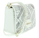 Love Moschino White/Black Signature Embossed Small Shoulder Bag