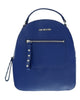 Love Moschino Blue Stiched Signature Medium Backpack