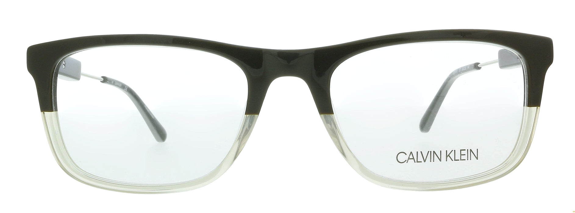 Calvin Klein CK19707 277 Brown/Crystal Taupe Gradient Modified Rectangle Eyeglasses