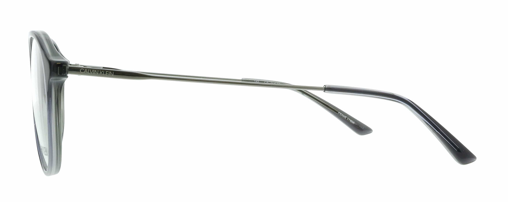 Calvin Klein CK20703 016 Crystal Charcoal/Grey Round Eyeglasses