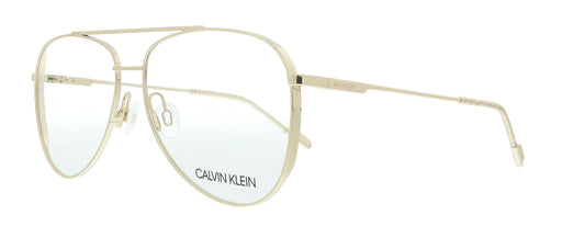 Calvin Klein CK21100 717 Shiny Gold Aviator Eyeglasses