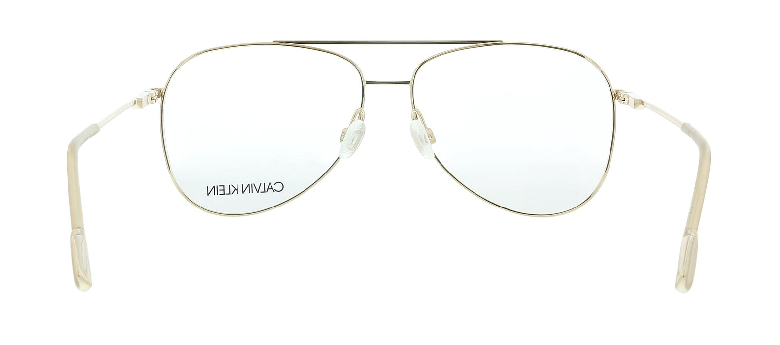 Calvin Klein CK21100 717 Shiny Gold Aviator Eyeglasses