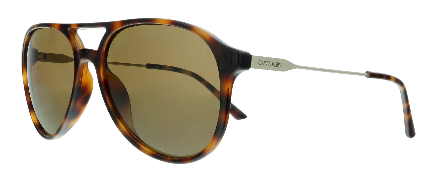 Calvin Klein CK20702S 240 Soft Tortoise Aviator Sunglasses