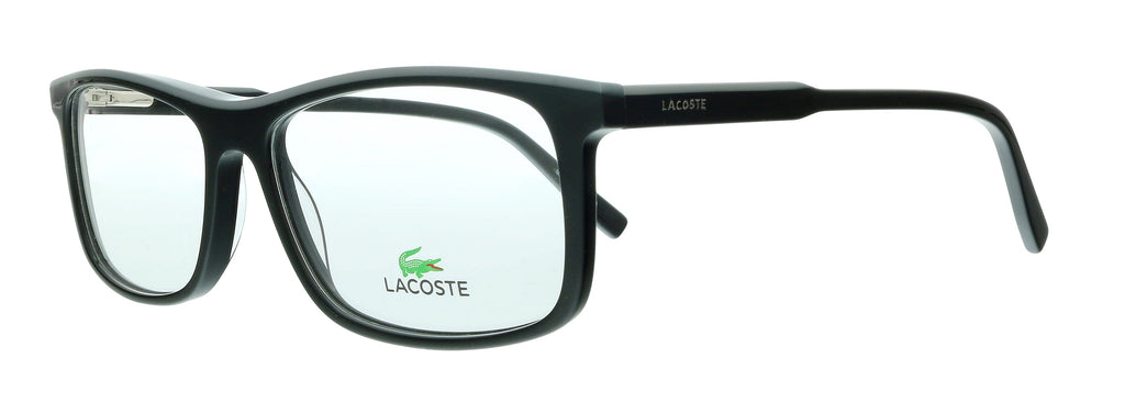 Lacoste  Black/Grey Modified Rectangle Eyeglasses