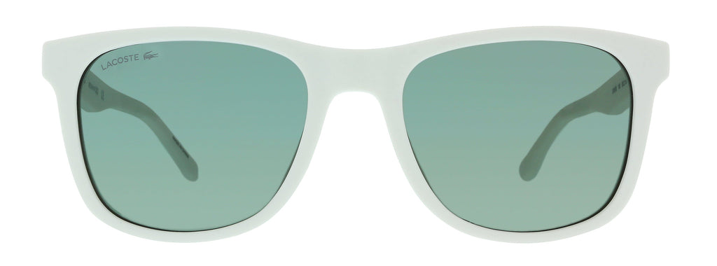 Lacoste L929SE 105 Matte White Rectangle Sunglasses