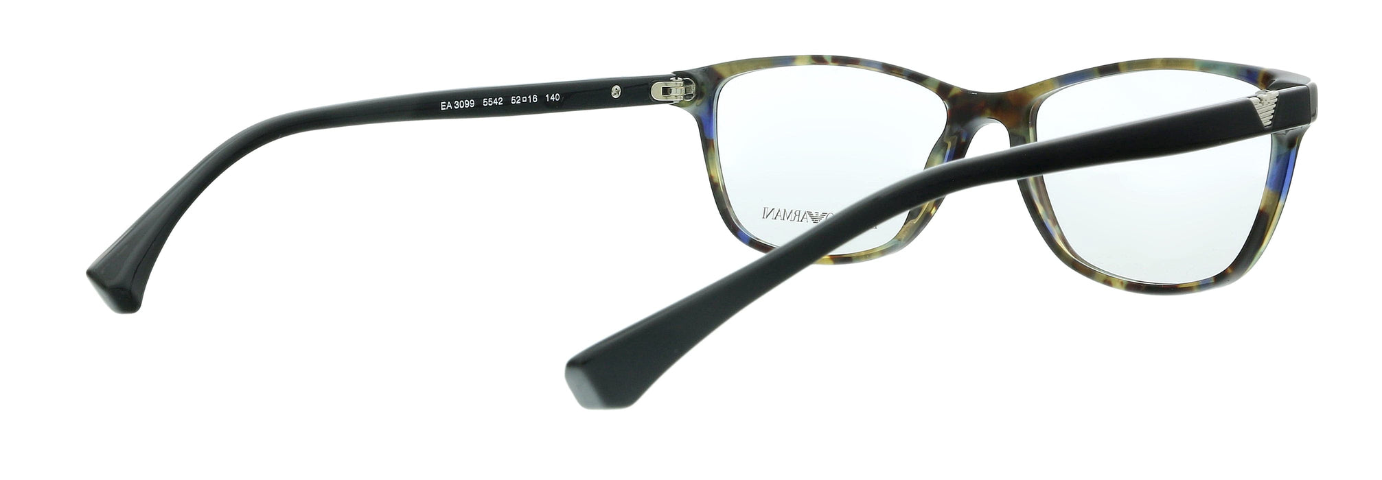 Emporio Armani 0EA3099 5542 Blue Havana Cat Eye Eyeglasses