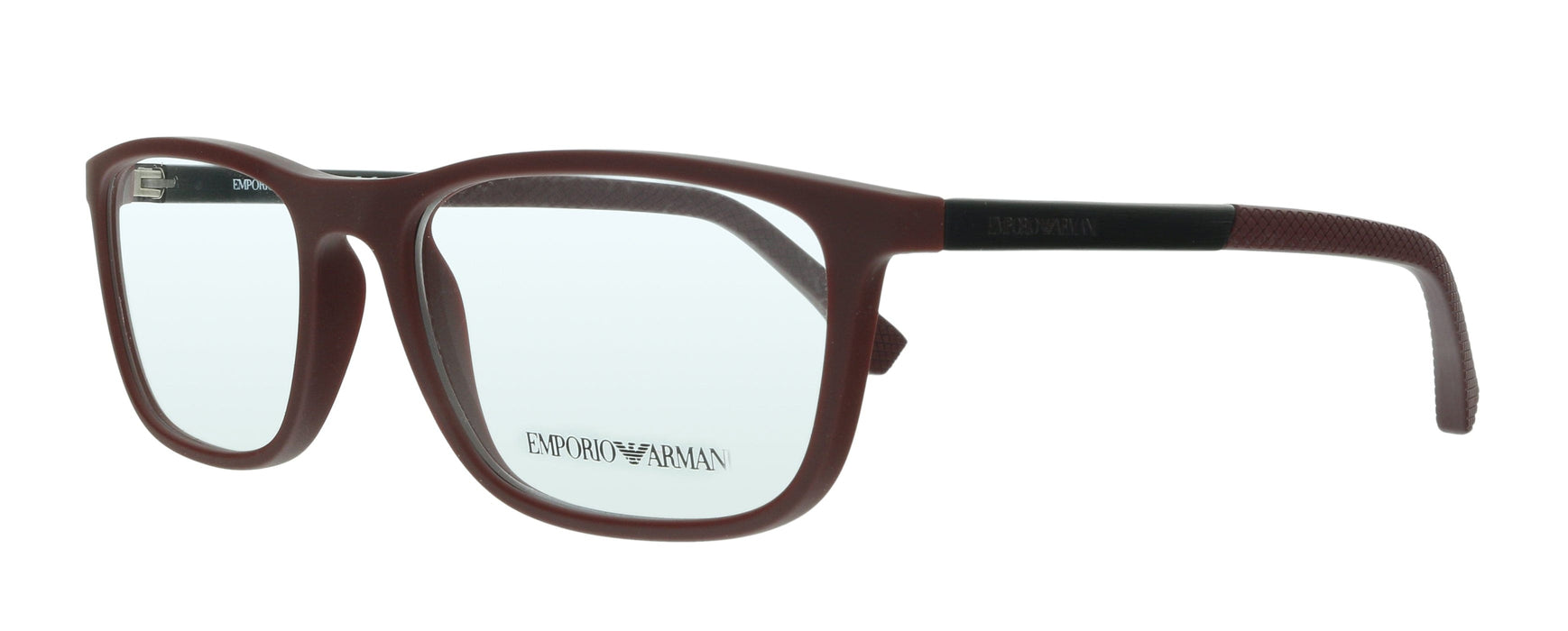 Emporio Armani 0EA3069 5251 Matte Burgundy  Rectangle Eyeglasses