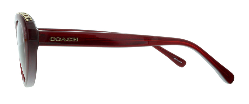 Coach 0HC8296U 56158H Burgundy Oval Sunglasses