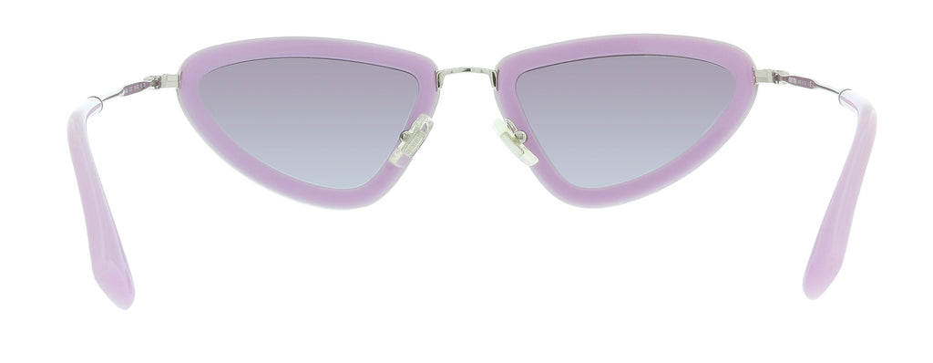 Miu Miu 0MU 60US 136300 Core Opal Lilac Cat Eye Sunglasses
