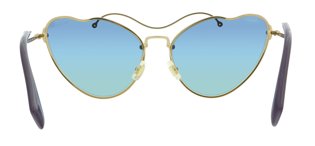 Miu Miu 0MU 55RS 7OE5R2 Gold Irregular Sunglasses