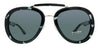 Miu Miu 0MU 05VS PC75S0 Havana Black White Aviator Sunglasses