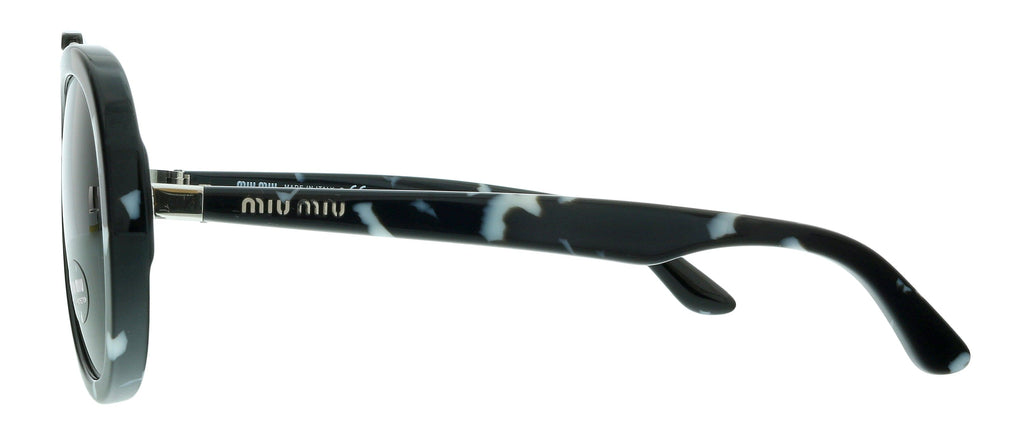 Miu Miu 0MU 05VS PC75S0 Havana Black White Aviator Sunglasses