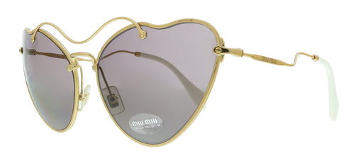 Miu Miu 0MU 55RS 7OE6X1 Antique Gold Irregular Sunglasses