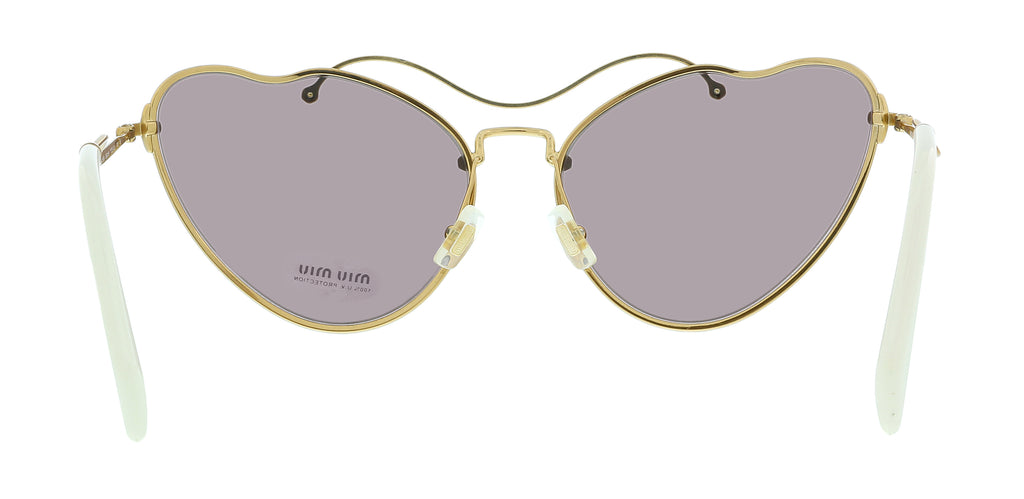 Miu Miu 0MU 55RS 7OE6X1 Antique Gold Irregular Sunglasses