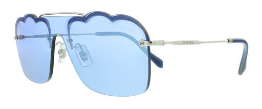 Miu Miu 0MU 55US 1BC178 Silver Irregular Sunglasses