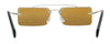Miu Miu 0MU 06SS C8O1A0 Silver Rectangle Sunglasses