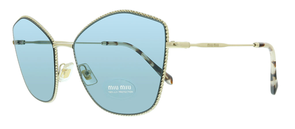 Miu Miu  Pale Gold Cat Eye Sunglasses