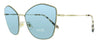 Miu Miu  Pale Gold Cat Eye Sunglasses