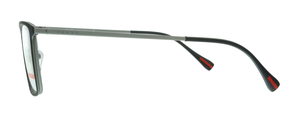 Eyeglasses Prada Linea Rossa PS 51 LV 6BJ1O1 Black Rubber/Gunmetal Rubber