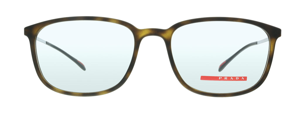 Prada  0PS 03HV U611O1 Lifestyle Havana Rubber Prada's stylish take on classic rectangular frames Eyeglasses