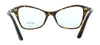 Prada 0PR 11XV 2AU1O1 Havana Butterfly Eyeglasses