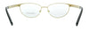 Versace 0VE1260 1456 Black/Gold Cat Eye Eyeglasses