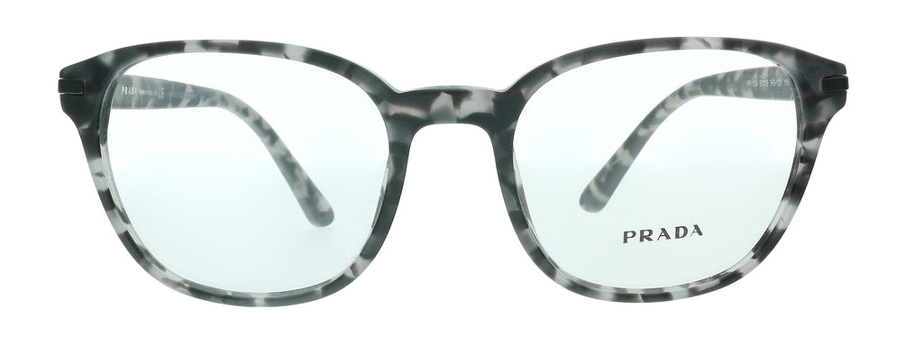 Prada 0PR 12WV VH31O1 Matte Grey Tortoise Pillow Eyeglasses