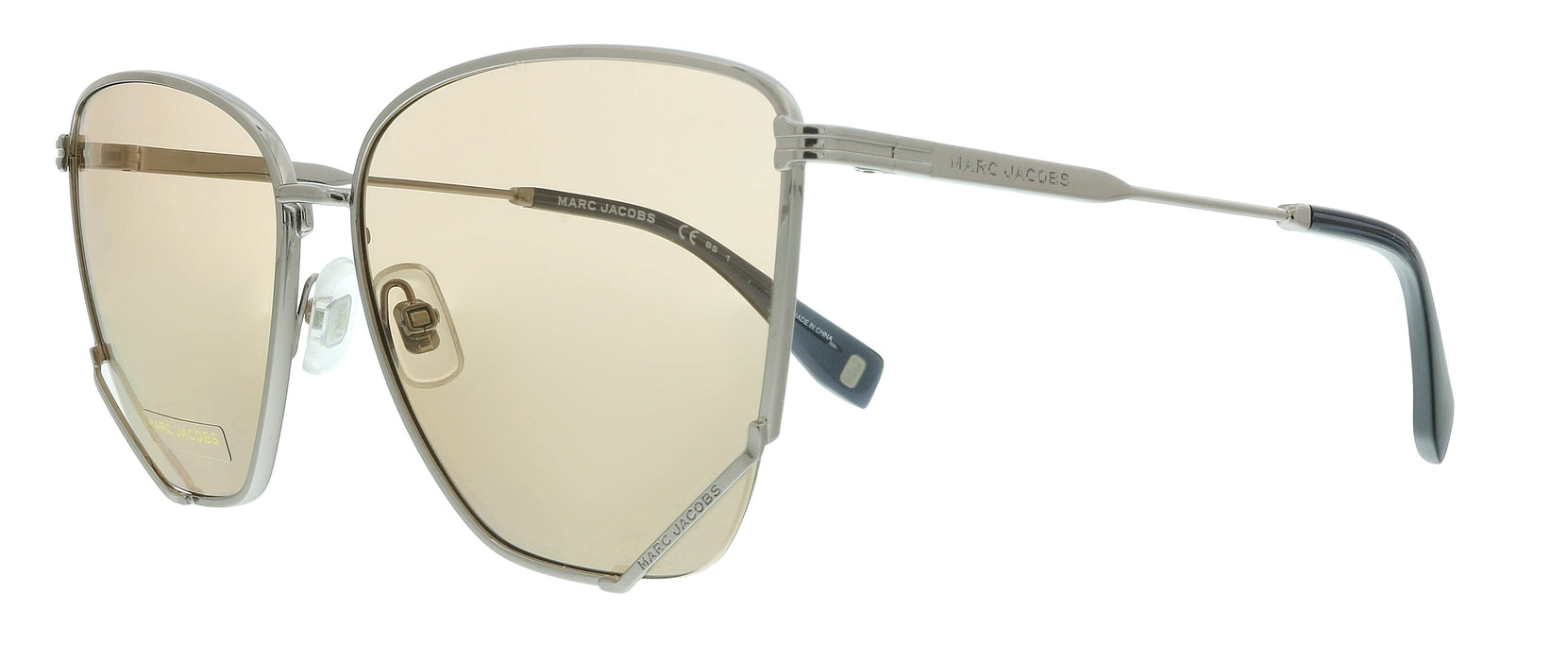 Marc Jacobs MJ 1006/S 70 06LB Ruthenium Geometric Sunglasses