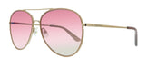 Juicy Couture JU 599/S 2S 0AU2 Red Gold Aviator Sunglasses
