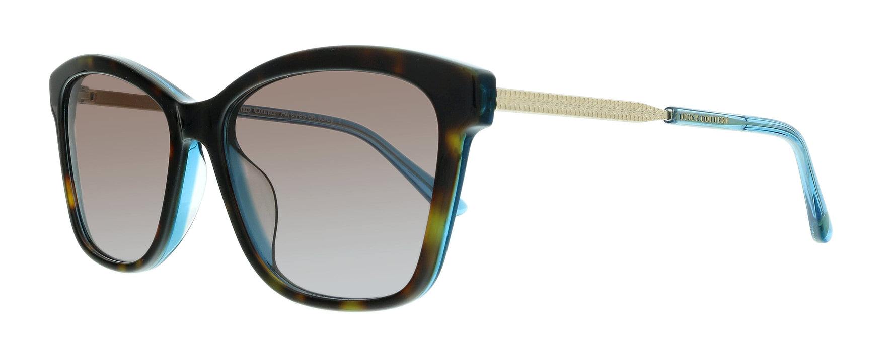 Juicy Couture JU 604/S HA 0IPR Havana Blue Square Sunglasses