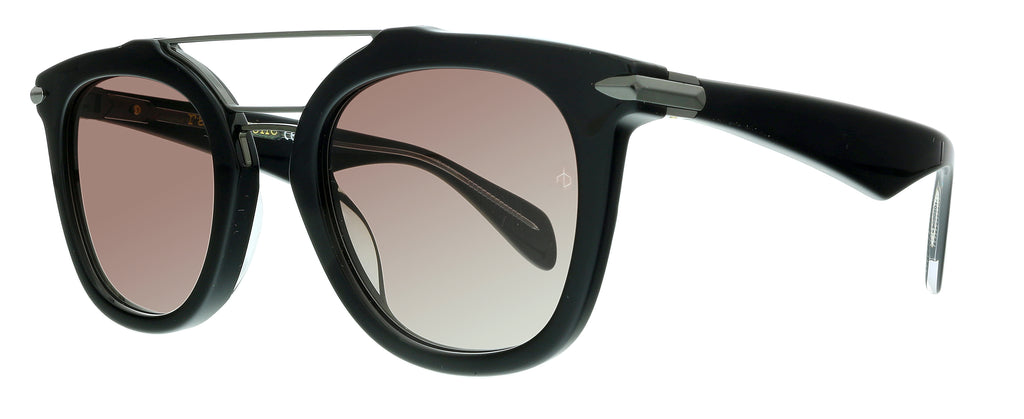 Rag And Bone  Black Round Sunglasses