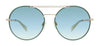 Rag And Bone RNB1011/S EZ 0PEF Gold Green Round Sunglasses