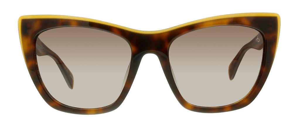 Rag And Bone RNB1039/G/S HA 0GPH Havana Orange Cateye Sunglasses